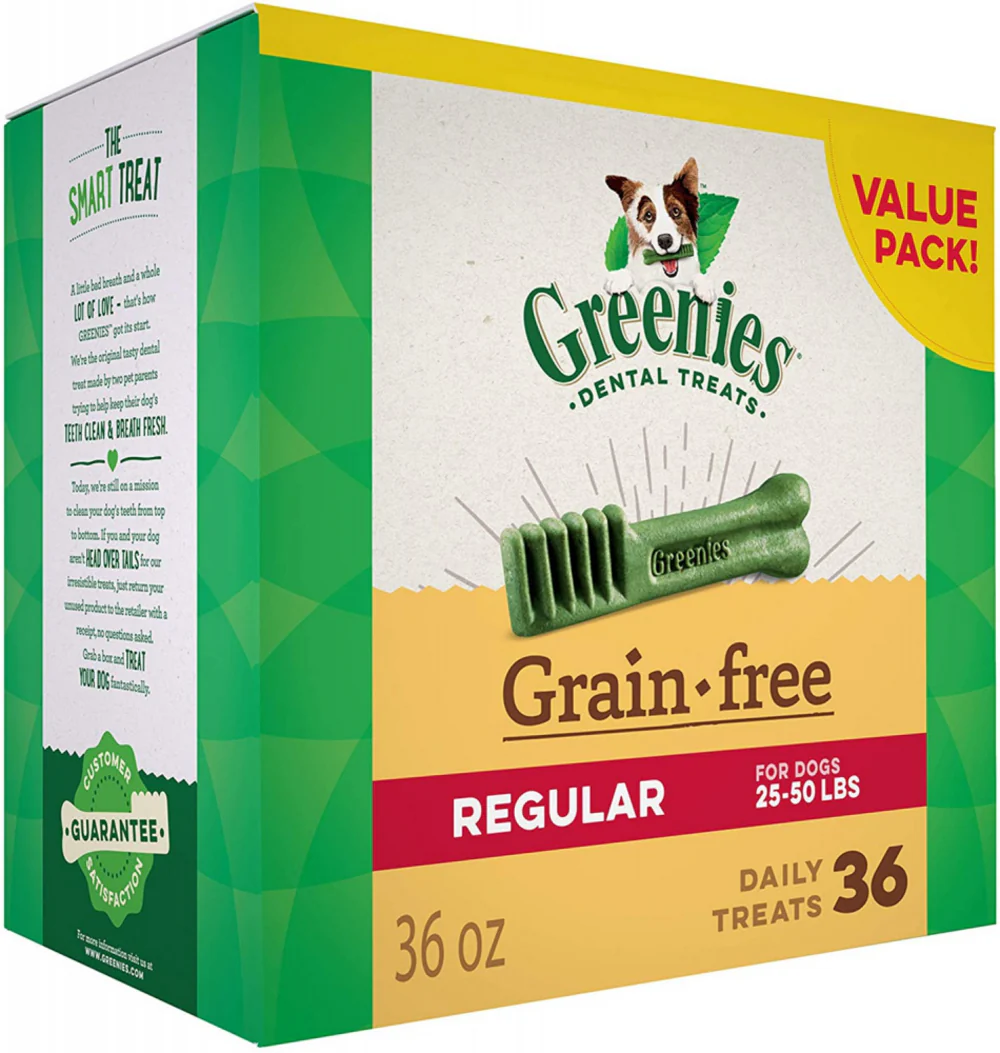 Greenies Regular Grain Free Dental Dog Chews - Budpants
