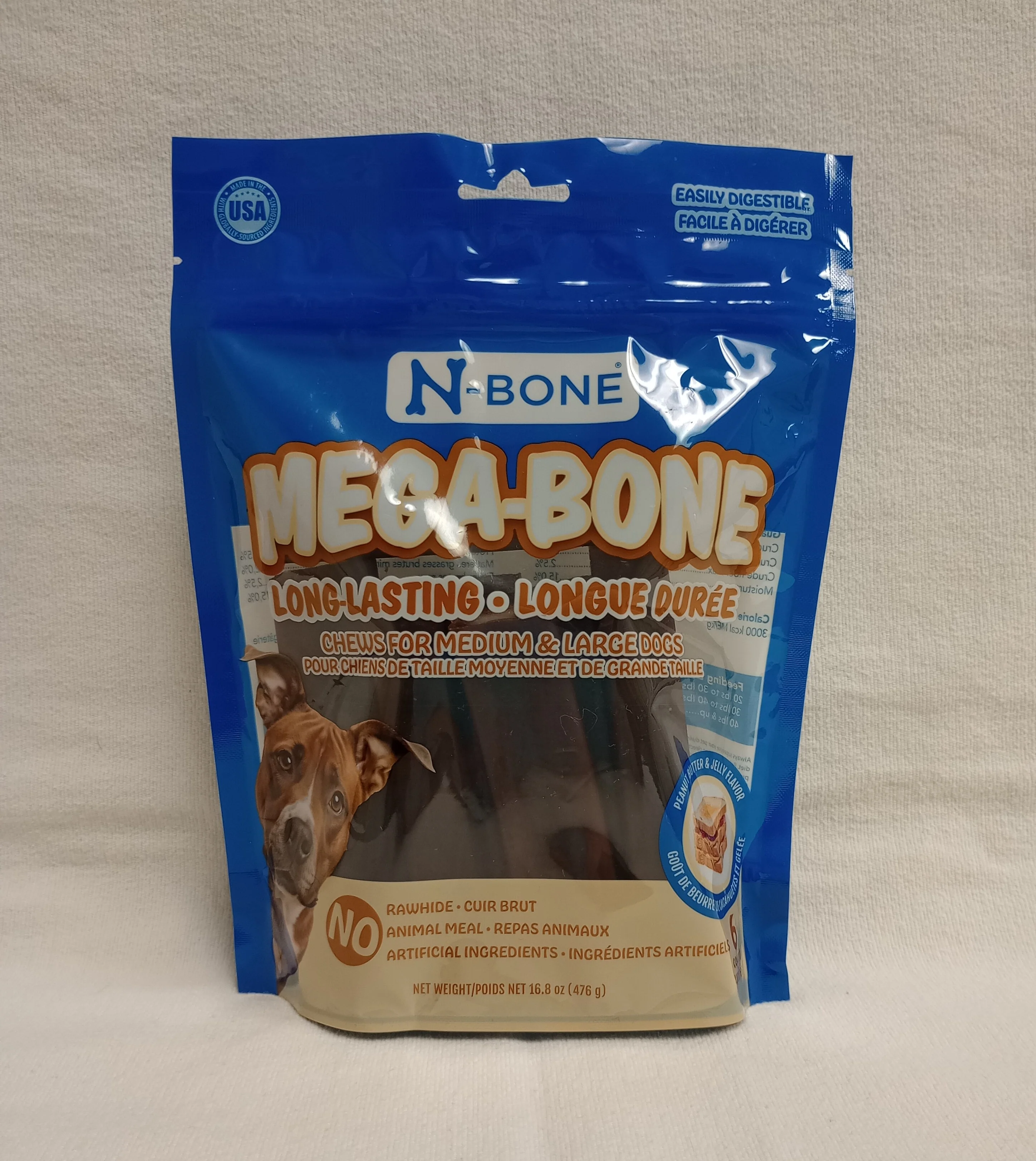 N-Bone Mega-Bone long lasting dogs chews for Medium to Large breed dogs - Budpants