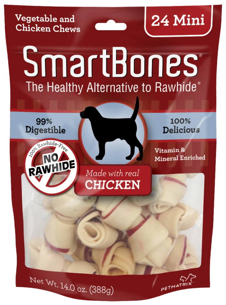 SmartBones Mini Chicken Chew Bones Dog Treats - Budpants