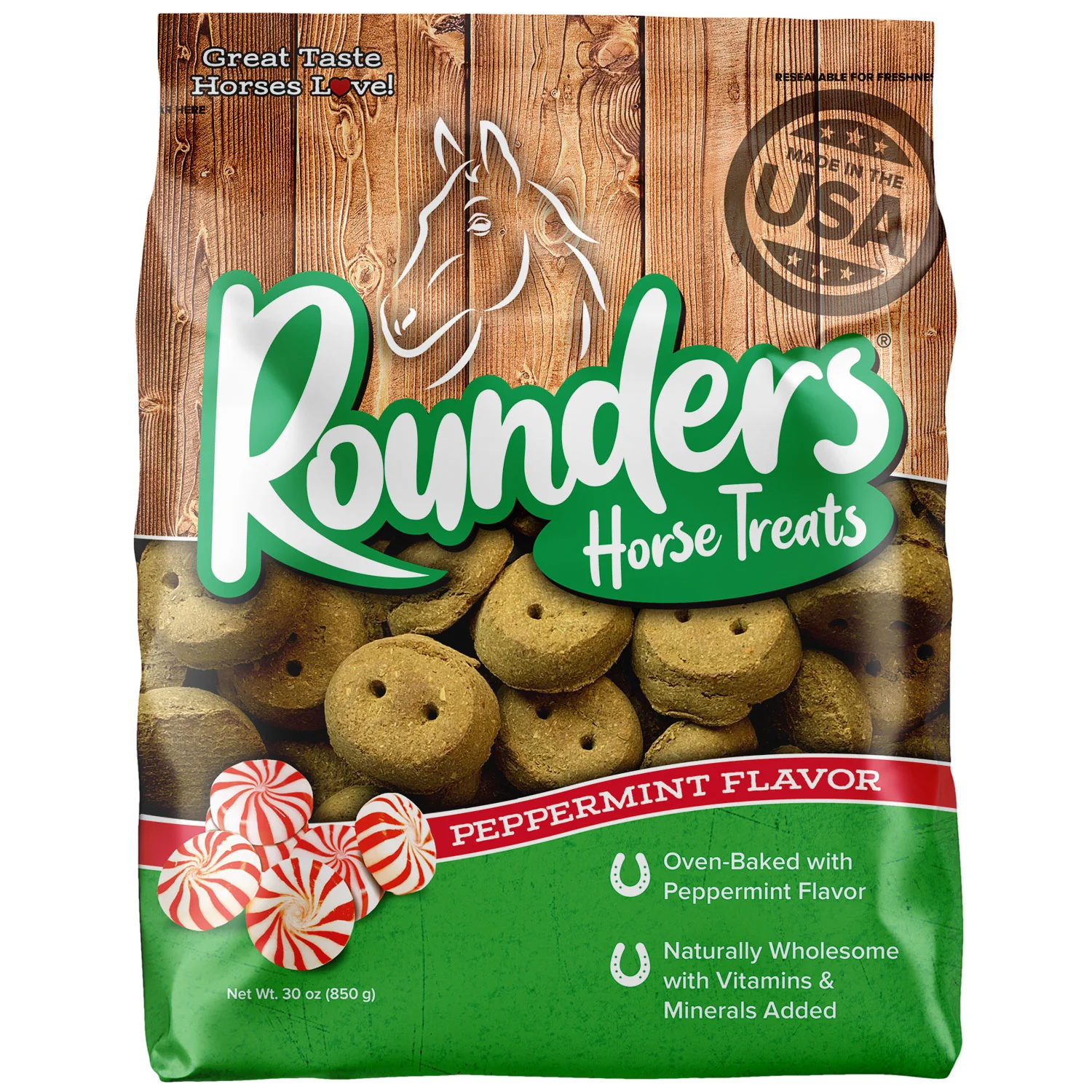 Blue Seal Rounders Peppermint Horse Treats 30oz - Budpants