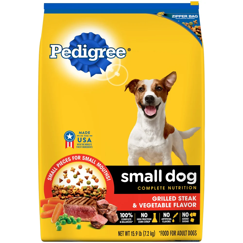 Pedigree Small Dog Adult Steak and Vegetable Dry Dog Food - Budpants