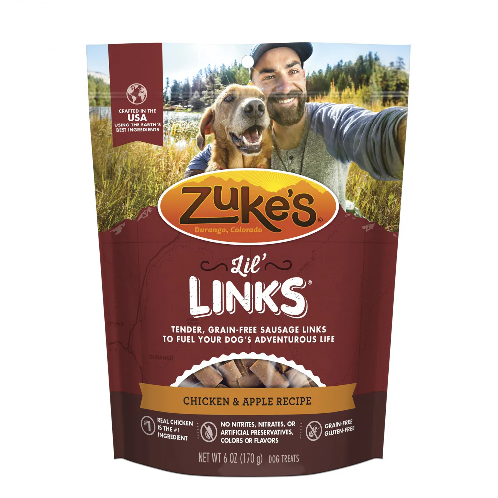 Zukes Lil' Links Grain Free Chicken and Apple Recipe for Dogs - Budpants