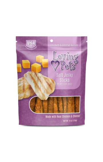 Loving Pets Chicken & Cheese Soft Jerky Sticks - Budpants