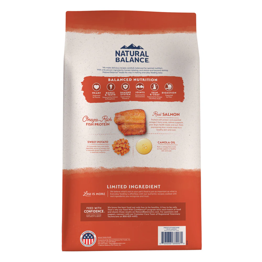 Natural Balance Limited Ingredient Grain Free Salmon & Sweet Potato Recipe Dry Dog Food - Budpants
