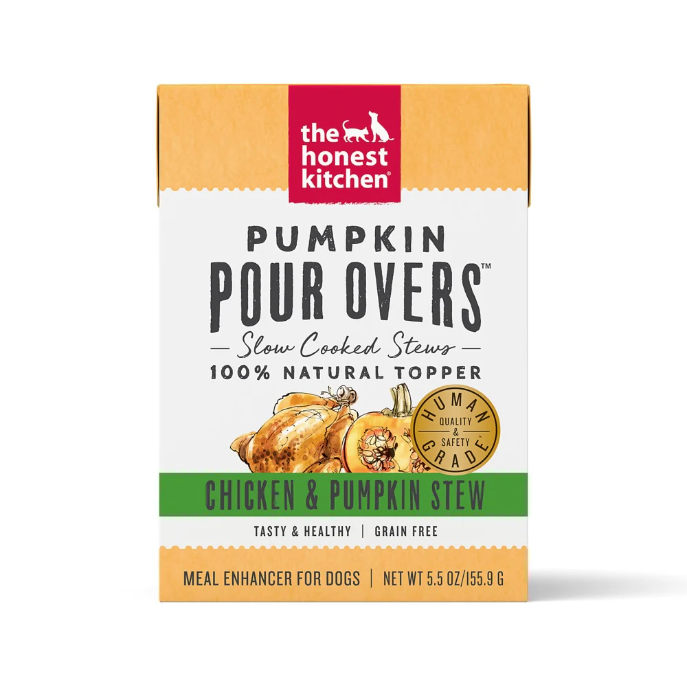 The Honest Kitchen Pour Overs Grain Free Chicken & Pumpkin Stew Recipe Food Topper for Dogs - Budpants