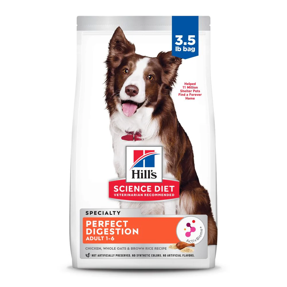 Science Diet Adult Perfect Digestion Chicken, Brown Rice & Whole Oats Recipe Dry dog food - Budpants