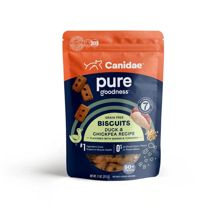 Canidae Grain Free PURE Heaven Biscuits with Duck and Chickpeas Dog Treats - Budpants
