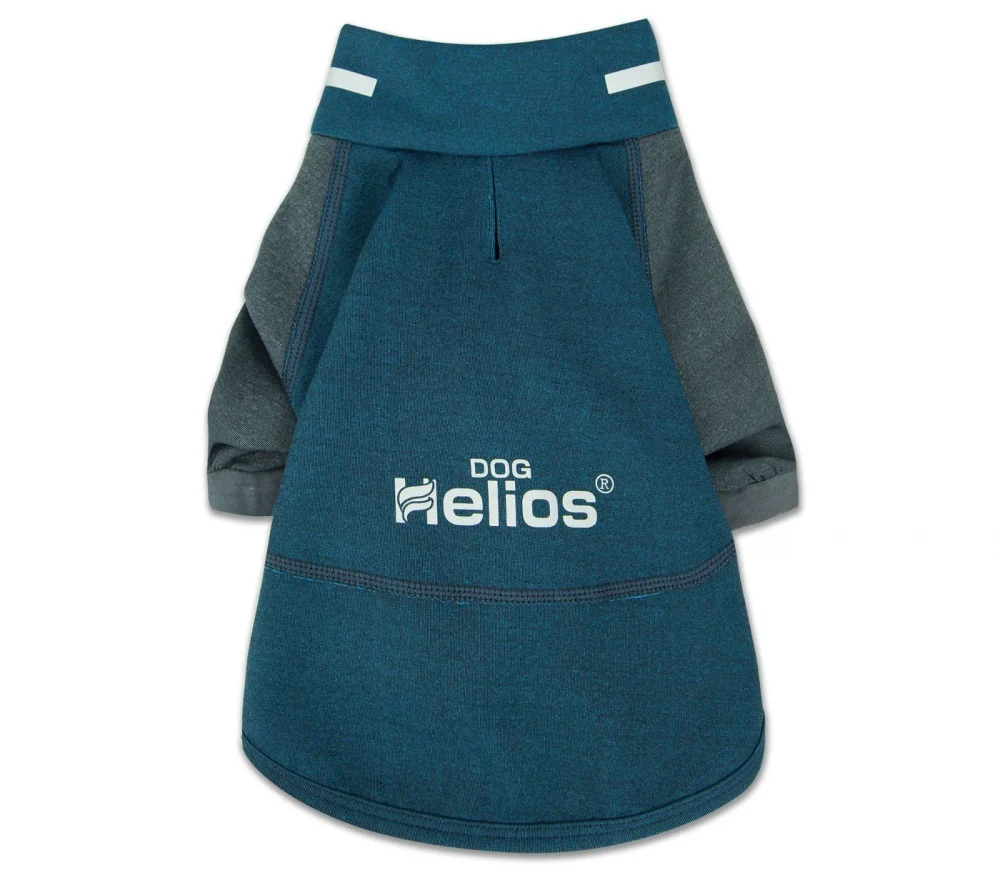Pet Life Dog Helios Eboneflow Ocean Blue Flexible Performance Breathable Yoga Dog T-Shirt - Budpants