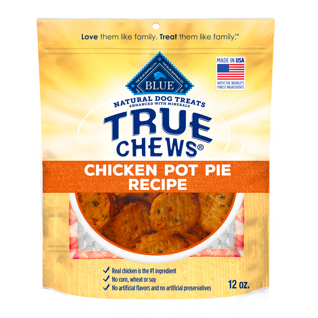 TRUE CHEWS CHICKEN POT PIE RECIPE 12oz - Budpants