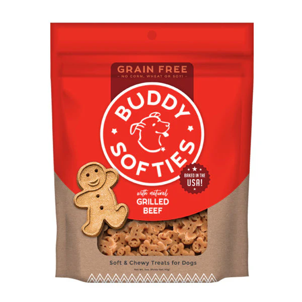 Buddy Biscuits Softies Soft & Chewy Grain Free Beef Dog Treats - Budpants