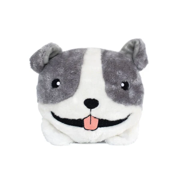ZippyPaws Squeakie Buns Pitbull Plush Dog Toy - Budpants
