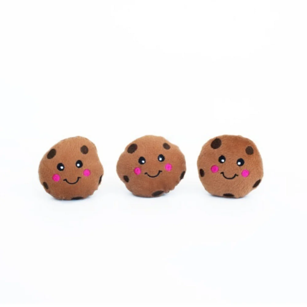ZippyPaws Miniz Cookies 3-Pack Plush Dog Toys - Budpants