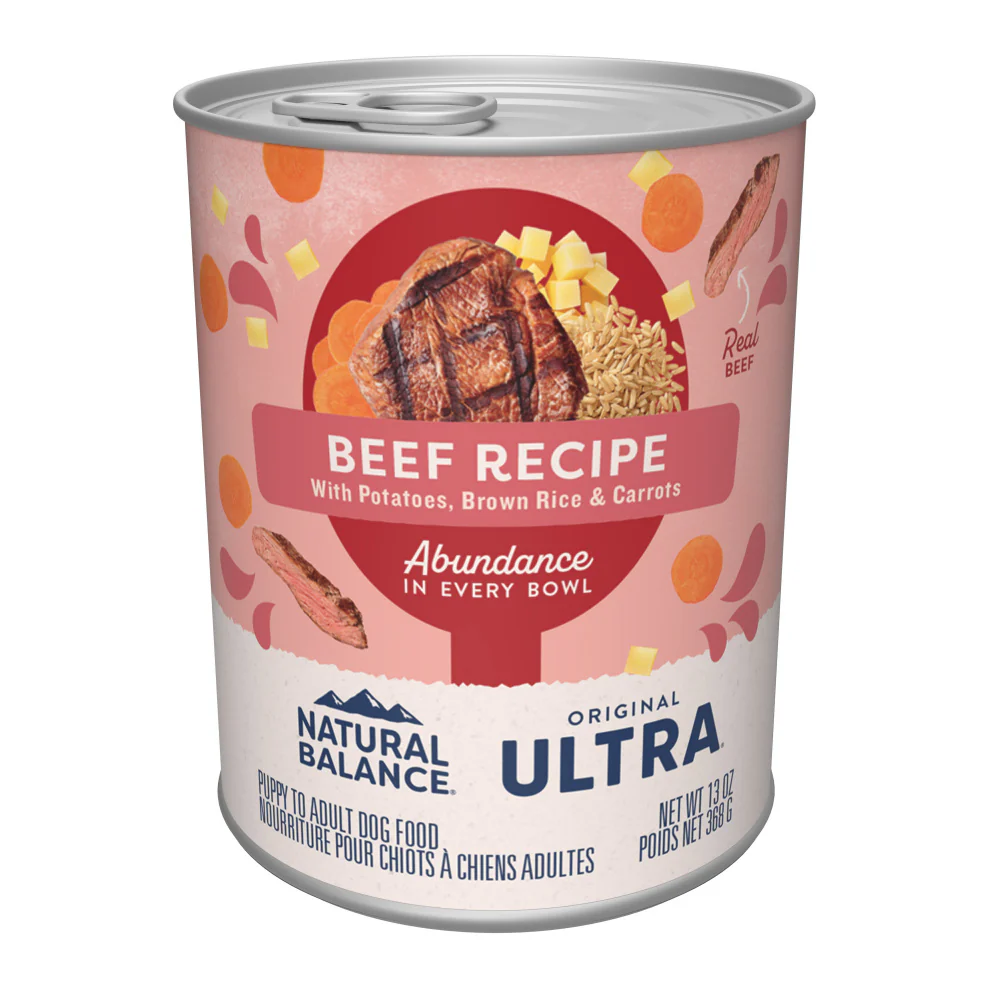 Natural Balance Original Ultra Beef Recipe Canned Wet Dog Food - Budpants