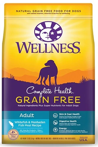 Wellness Complete Health Grain Free Natural Adult Whitefish and Menhaden Fish Meal Recipe Dry Dog Food - Budpants