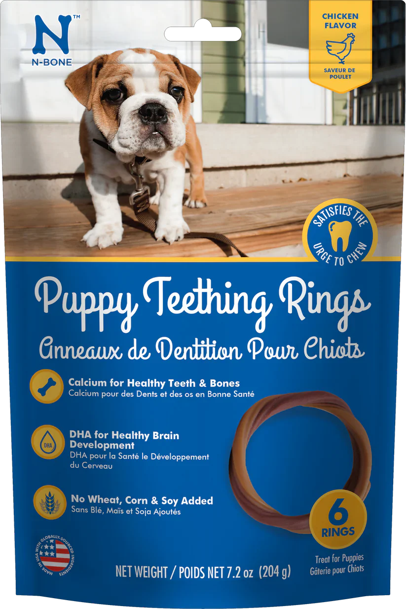N-BONE PUPPY TEETHING RINGS CHICKEN FLAVOR - Budpants