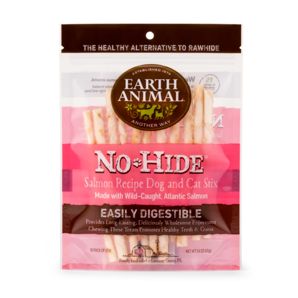 Earth Animal No-Hide Salmon Stix, Pack of 10 - Budpants