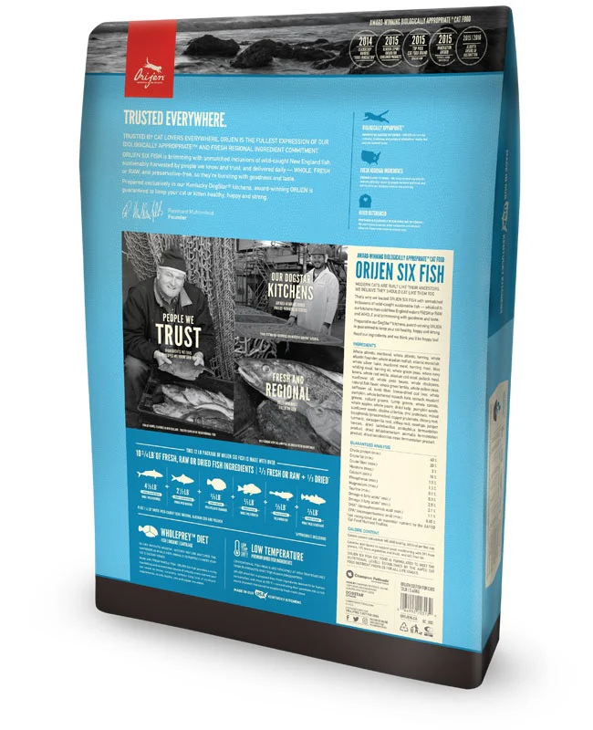 ORIJEN Grain Free Six Fish Dry Cat Food - Budpants
