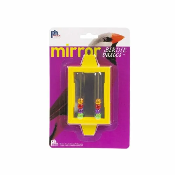 PREVUE BIRD TOY CLIP ON MIRROR w/BEADS - Budpants