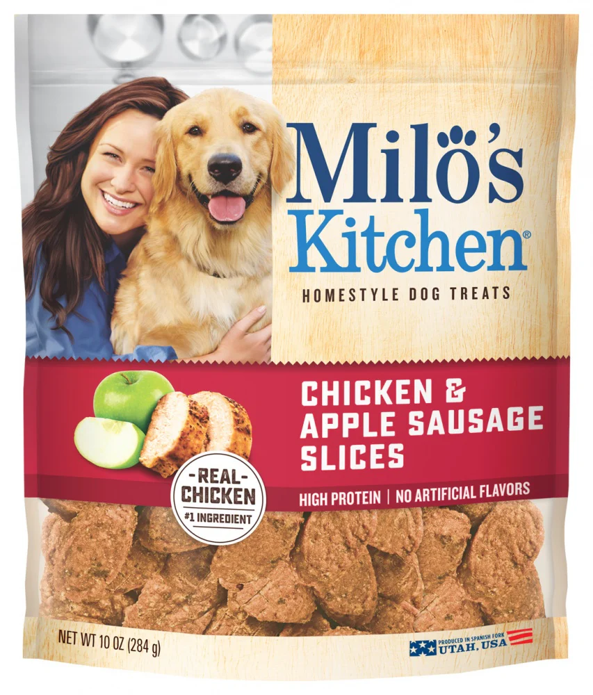 Milo's Kitchen Chicken and Apple Sausage Slices Dog Treats - Budpants