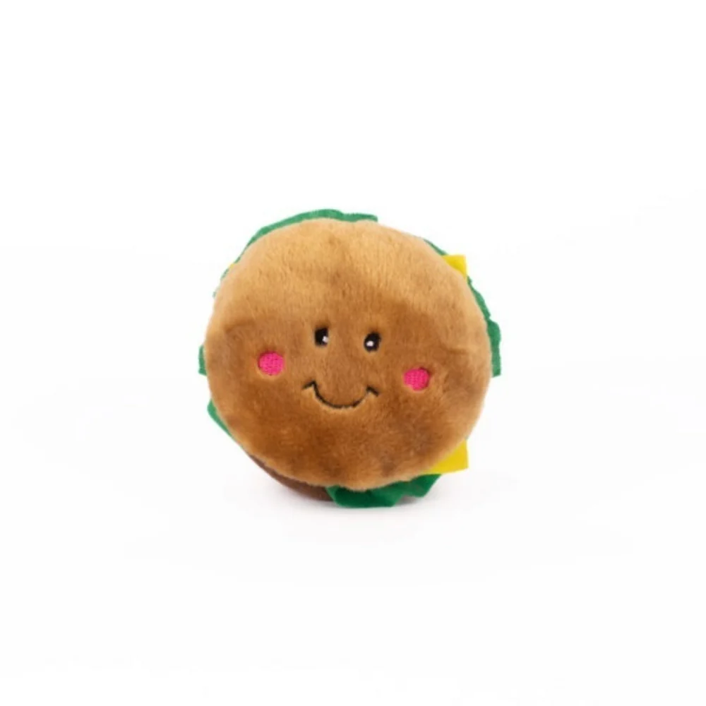 ZippyPaws NomNomz Plush Hamburger Dog Toy - Budpants
