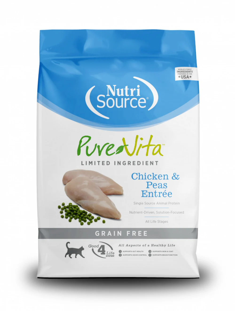 PureVita Grain-Free Chicken & Peas Entree Dry Cat Food - Budpants