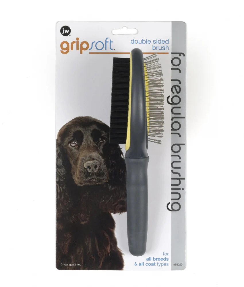 JW Pet Gripsoft Double Sided Brush for Dogs - Budpants