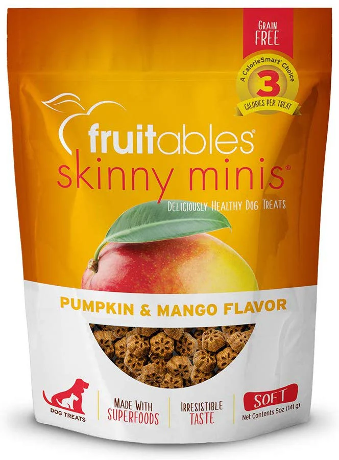 Fruitables Chewy Skinny Minis Pumpkin Mango Flavor Dog Treats - Budpants