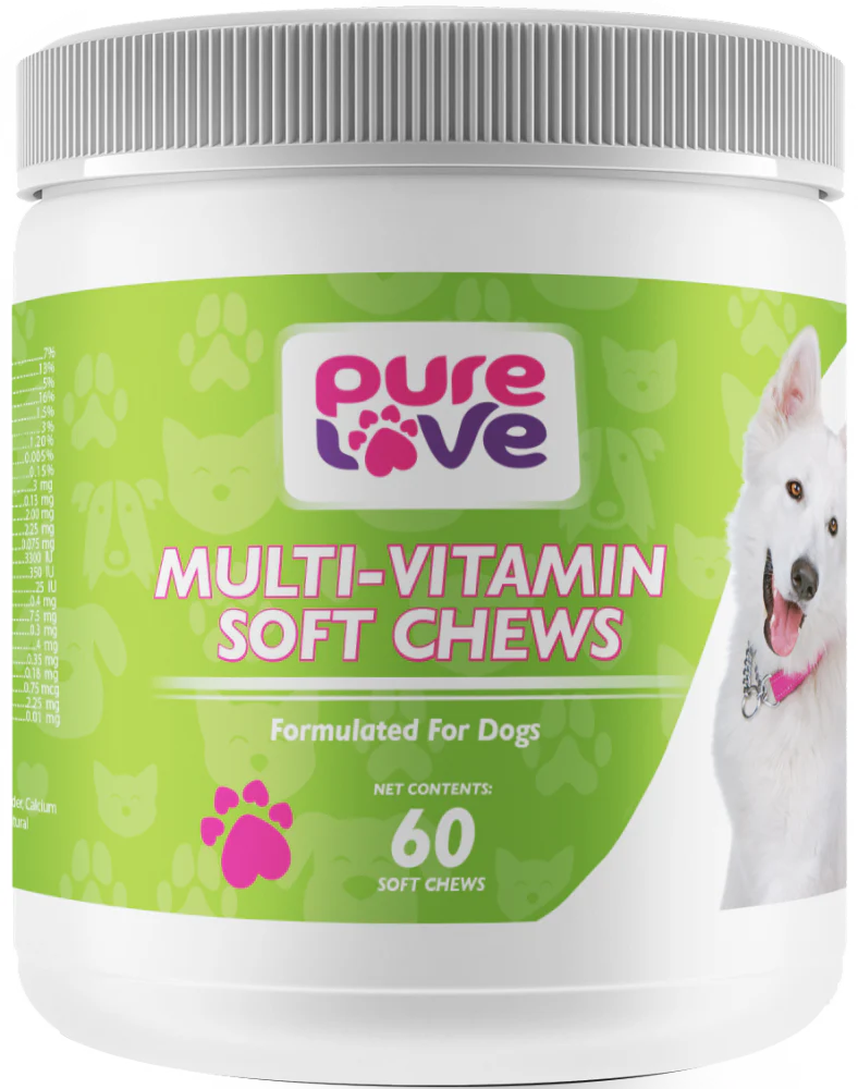 Pure Love Heart Shaped Multi-Vitamin Soft Chews for Dogs - Budpants