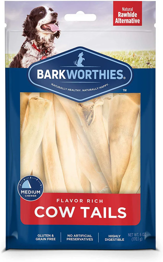 Barkworthies All Natural Cow Tail Dog Chews - Budpants