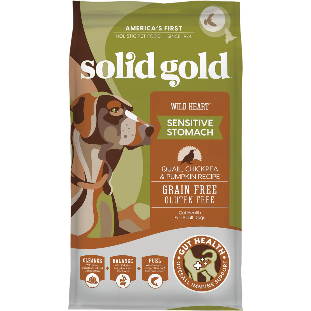 Solid Gold Wild Heart Adult Quail, Chickpeas and Pumpkin Recipe Dry Dog Food - Budpants
