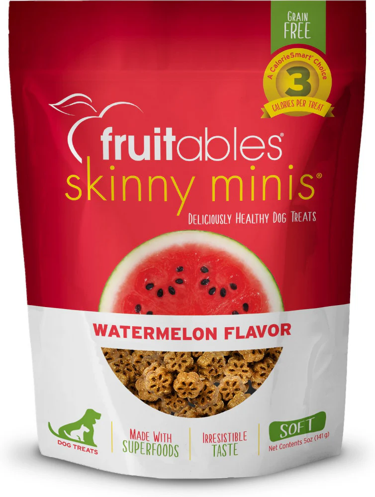 Fruitables Skinny Minis Chewy Watermelon Dog Treats - Budpants