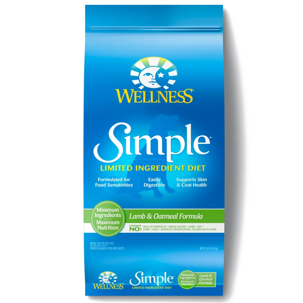 Wellness Simple Natural Limited Ingredient Diet Lamb and Oatmeal Recipe Dry Dog Food - Budpants