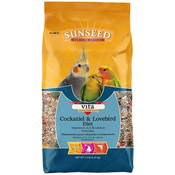 SUNSEED VITA COCKATIEL & LOVEBIRD DIET - Budpants