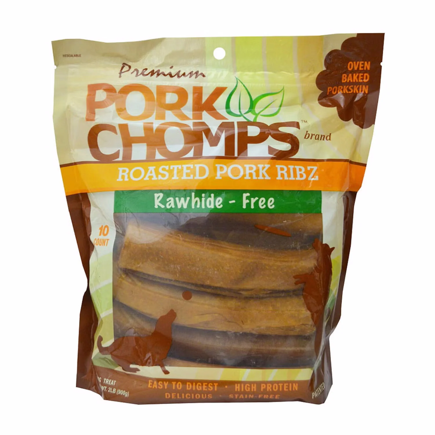 PORK CHOMPS RIBZ 10CT - Budpants