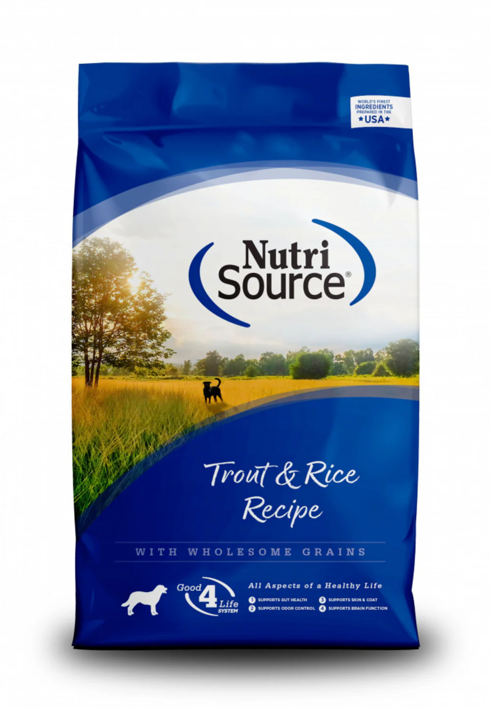 NutriSource Trout & Brown Rice Recipe Dry Dog Food - Budpants