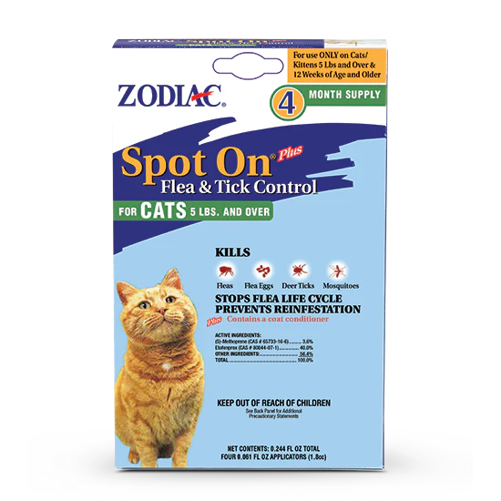 ZODIAC Spot On Flea & Tick Control for Cats - Budpants