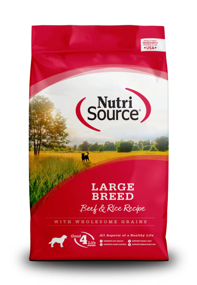 NutriSource Large Breed Beef & Rice Recipe Dry Dog Food - Budpants