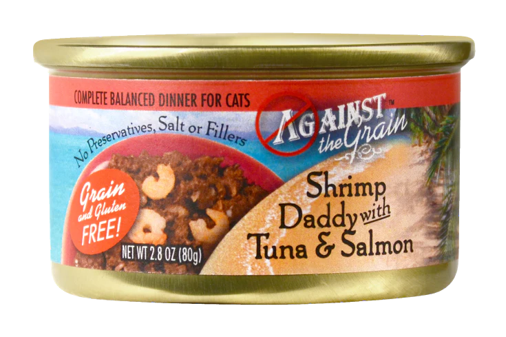 Against the Grain Shrimp Daddy with Tuna and Salmon Canned Cat Food - Budpants