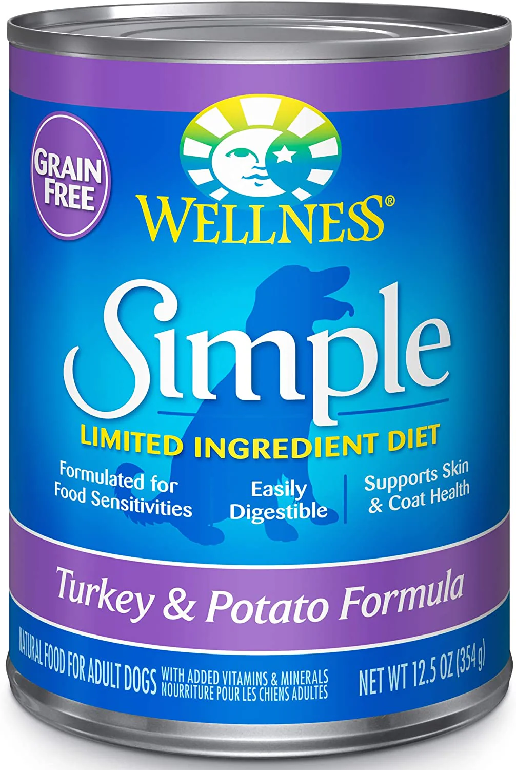 Wellness Simple Natural Limited Ingredient Diet Turkey and Potato Recipe Wet Canned Dog Food - Budpants