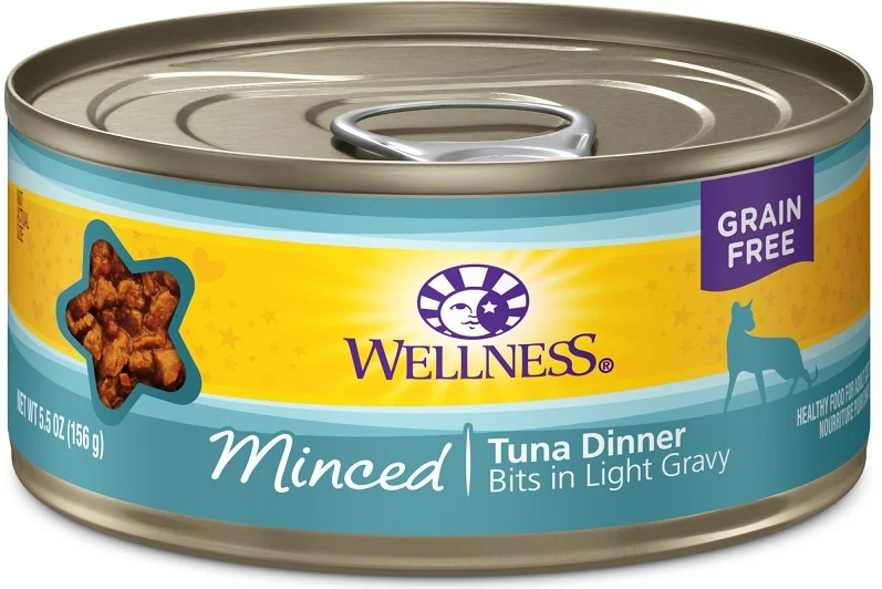 Wellness Grain Free Natural Minced Tuna Dinner Canned Cat Food - Budpants
