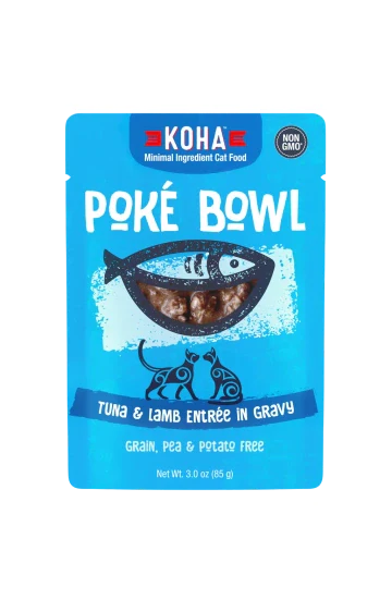 Koha Pok   Bowl Tuna & Lamb Entr  e in Gravy for Cats 3oz Pouch - Budpants
