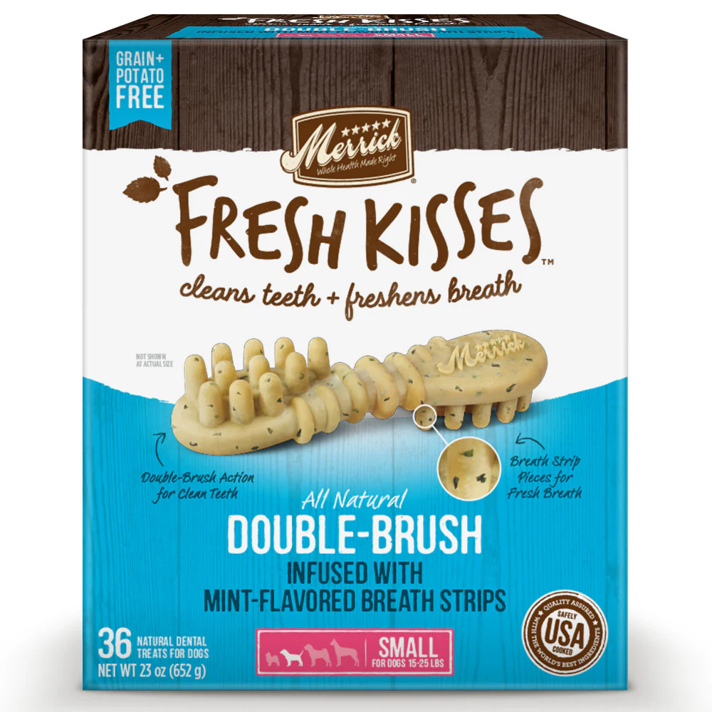 Merrick Fresh Kisses Dog Dental Treats With Mint Breath Strips Dog Treats for Small Breeds - Budpants