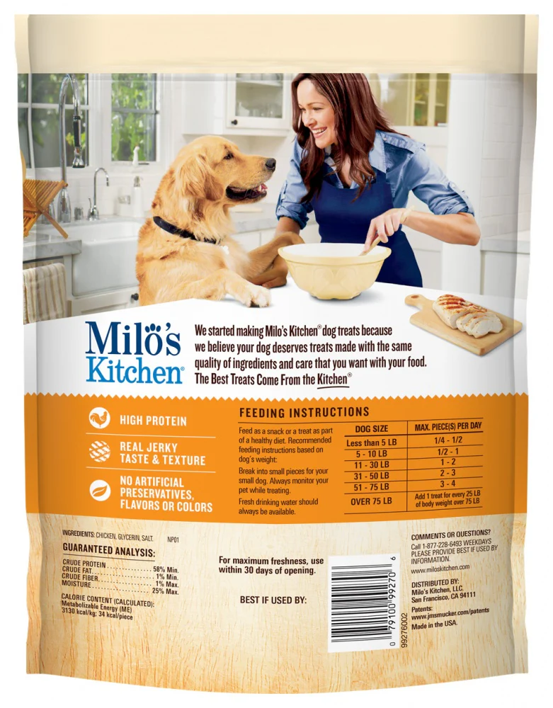 Milo's Kitchen Grain Free Simply Chicken Jerky Dog Treats - Budpants