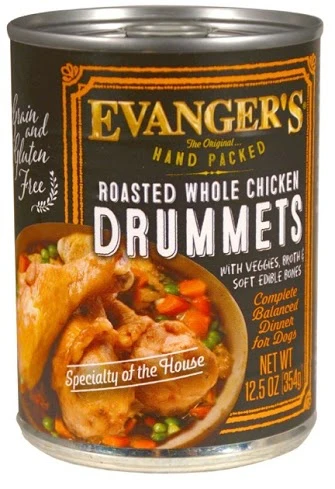 Evangers Super Premium Hand Packed Roasted Chicken Drumett Canned Dog Food - Budpants