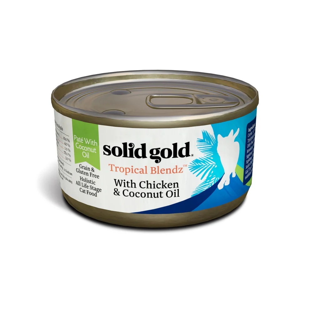 Solid Gold Tropical Blendz Grain Free Pate with Chicken & Coconut Oil Canned Cat Food - Budpants