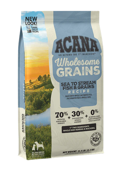 ACANA Wholesome Grains Sea to Stream Fish & Grains Recipe Dry Dog Food - Budpants