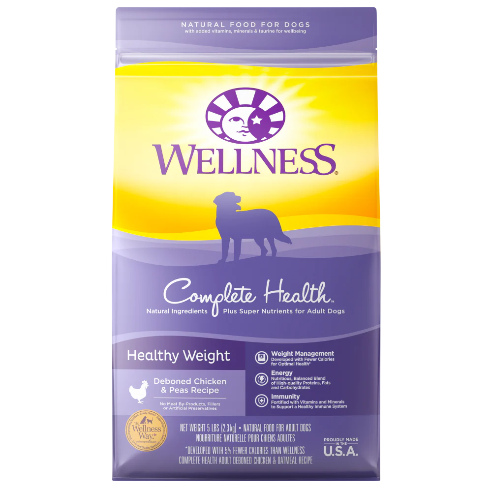 Wellness Complete Health Natural Healthy Weight Chicken and Peas Recipe Dry Dog Food - Budpants
