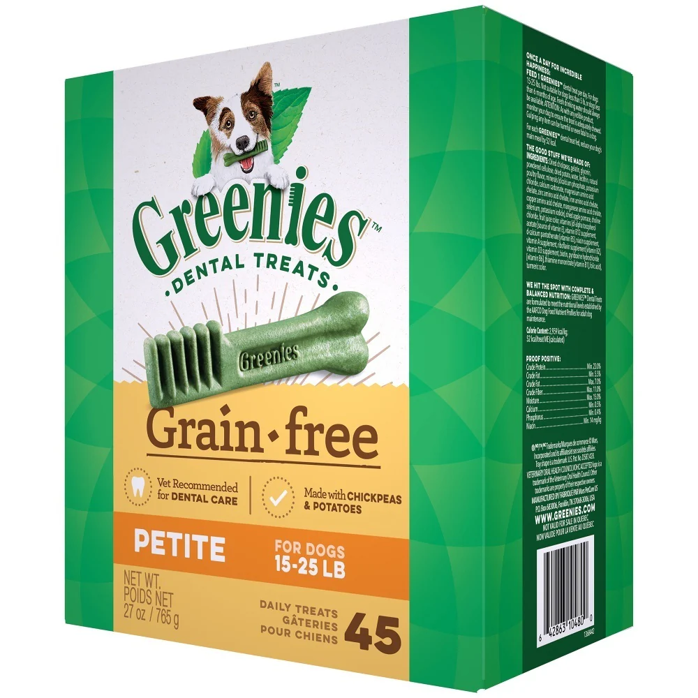 Greenies Petite Grain Free Dental Dog Chews - Budpants
