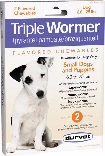 Durvet Triple Wormer for dogs 2ct. - Budpants