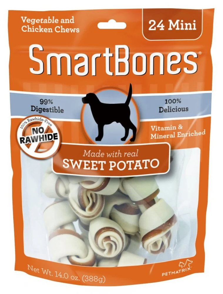 SmartBones Mini Sweet Potato Chew Bones Dog Treats - Budpants